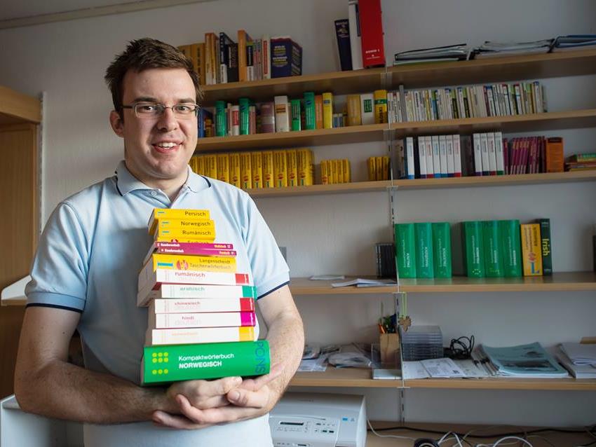 Michal Perlinski spricht 33 Sprachen, mit Mathematik hat er Probleme.