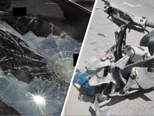 Ein Motorradfahrer wurde verletzt.