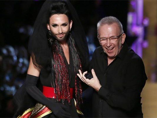 Zwei, die sich verstehen: Conchita Wurst und Jean Paul Gaultier.