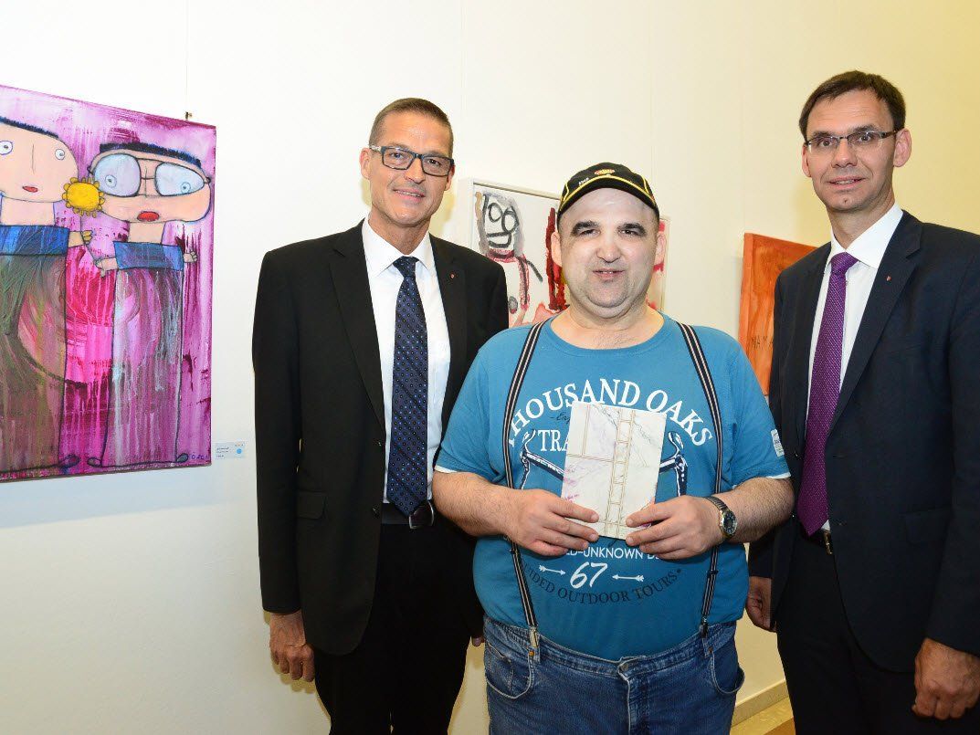 Der erste Preis ging an Özcan Akyürek vom ARTelier Lebenshilfe Vorarlberg Der erste Preis ging an Özcan Akyürek vom ARTelier Lebenshilfe Vorarlberg