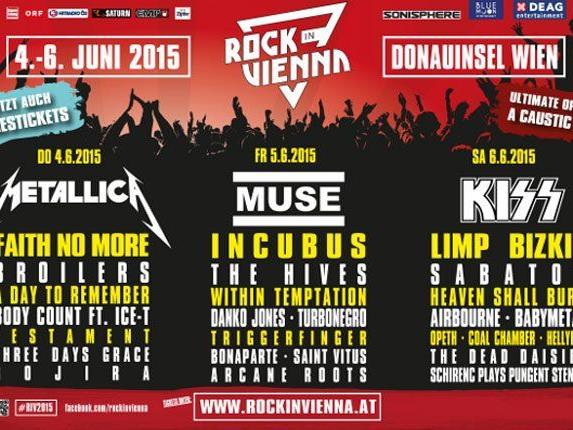 Sei beim ersten Rock in Vienna Festival dabei.