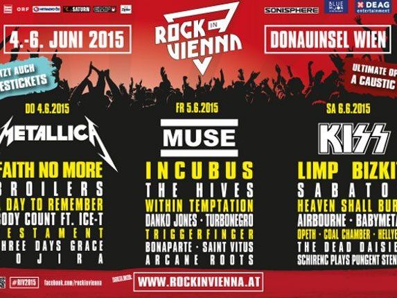 Sei beim ersten Rock in Vienna Festival dabei.