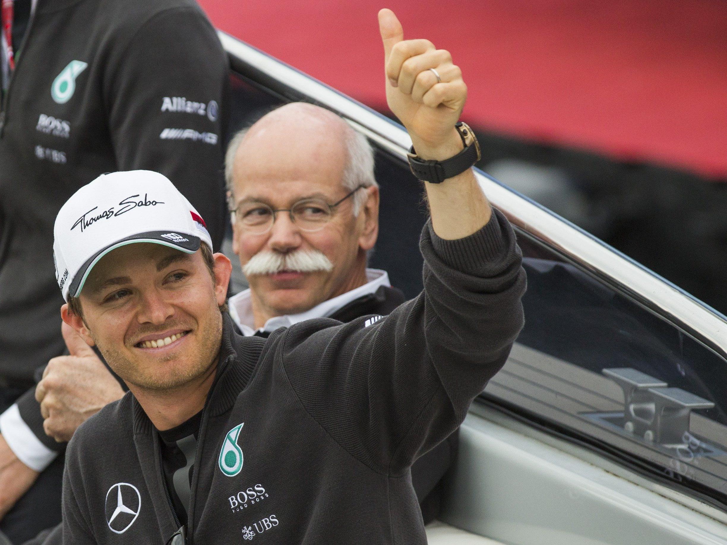 Rosberg hat allen Grund sich zu freuen.