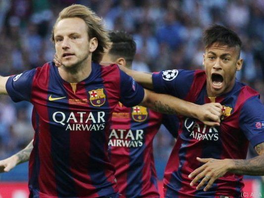 Rakitic, Suarez und Neymar trafen für die Katalanen Rakitic, Suarez und Neymar trafen für die Katalanen