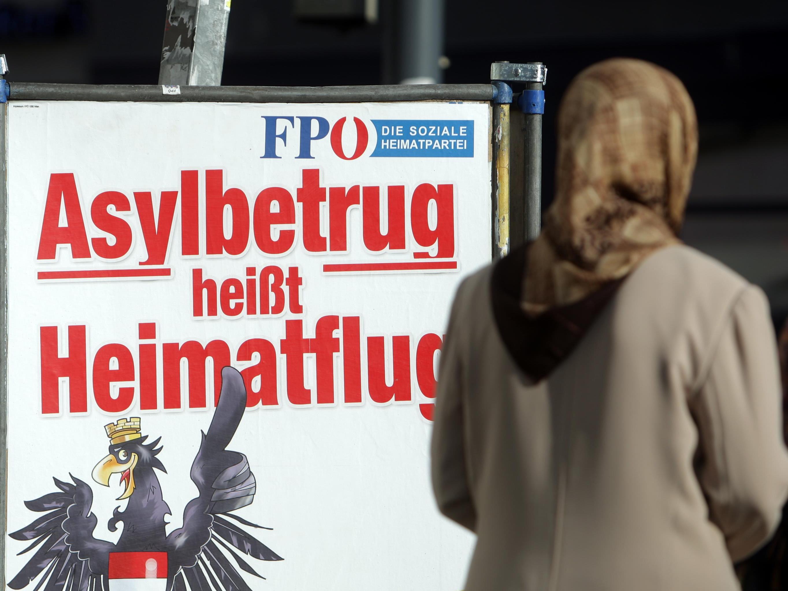 Wahlplakat der FPÖ zur Nationalratswahl