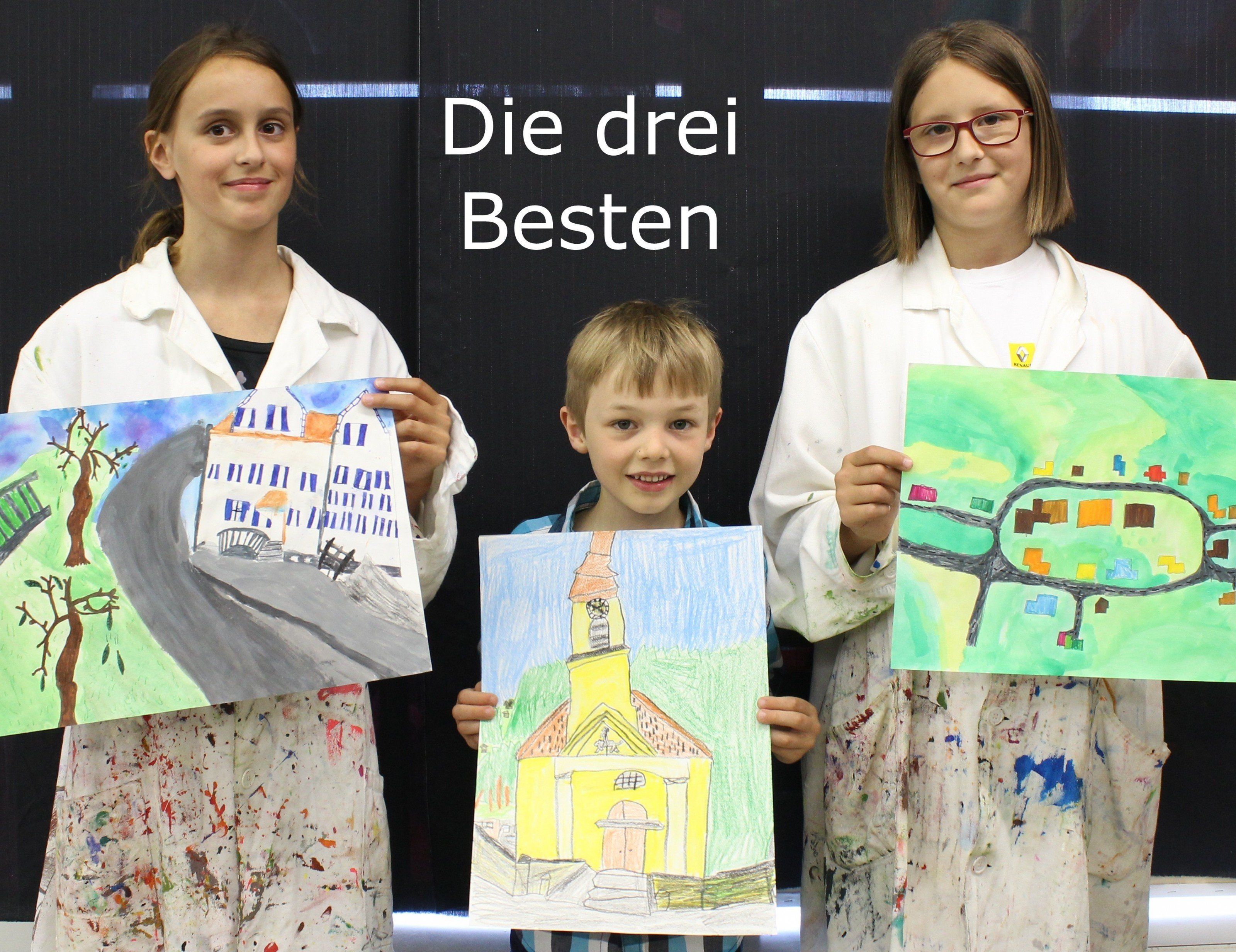 v.l.n.r. Fiona Domig 4a, Samuel Kühpacher 1b, Moana Gassner 4 v.l.n.r. Fiona Domig 4a, Samuel Kühpacher 1b, Moana Gassner 4