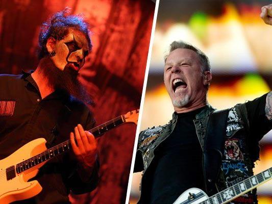 Battle of the bands: Slipknot warten am Nova Rock, Metallica beim Rock in Vienna