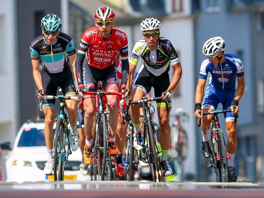 Der Spanier Victor dela Parte fuhr in der Spitzengruppe Der Spanier Victor dela Parte fuhr in der Spitzengruppe