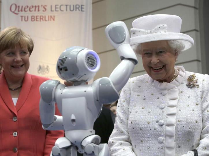 Queen besuchte auch die Technische Uni in Berlin