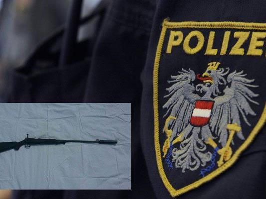 Die Polizei hob ein Waffenarsenal in Floridsdorf aus.