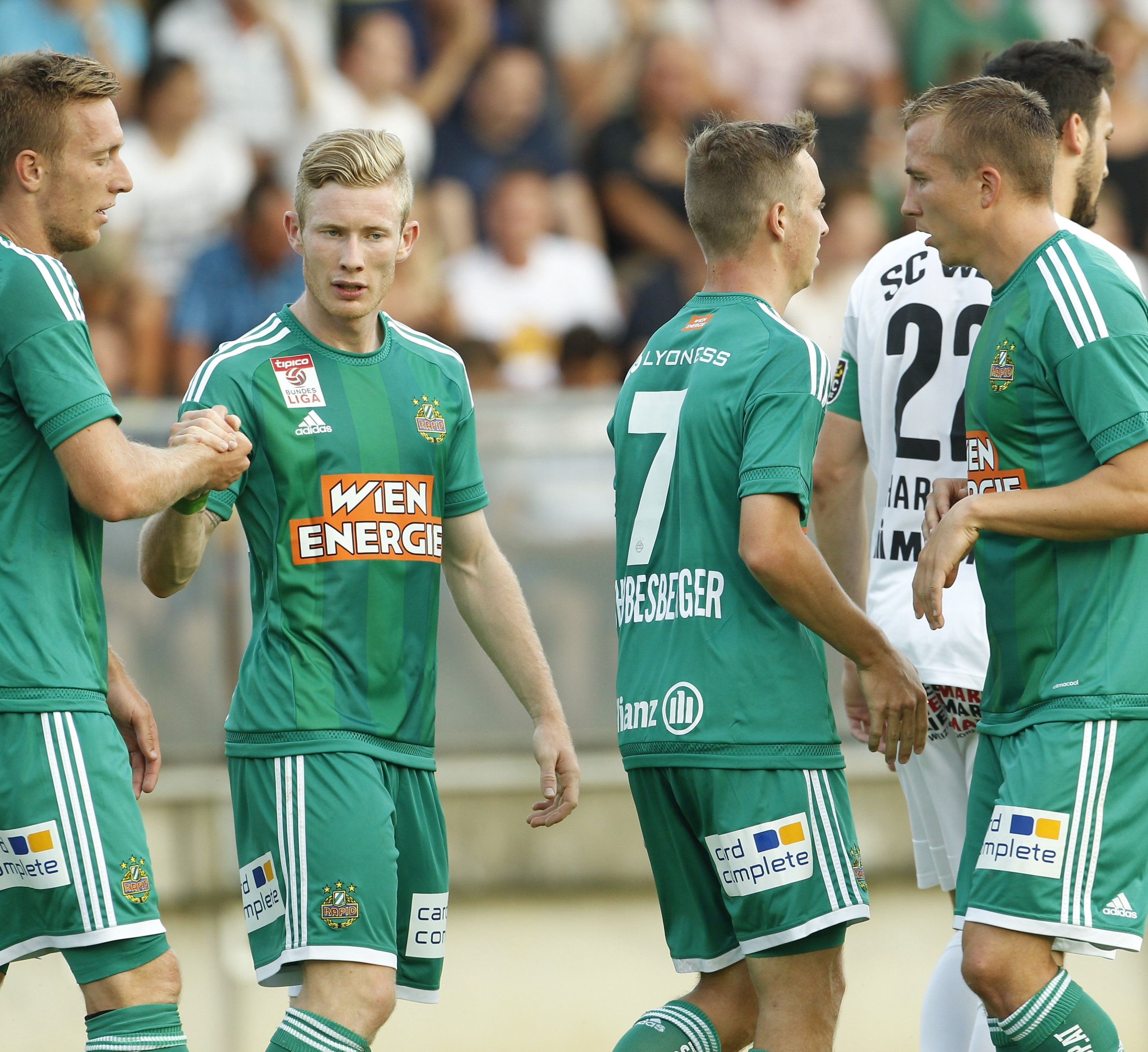 Rapid Wien startete ungefährdet in den ÖFB-Cup. Rapid Wien startete ungefährdet in den ÖFB-Cup.