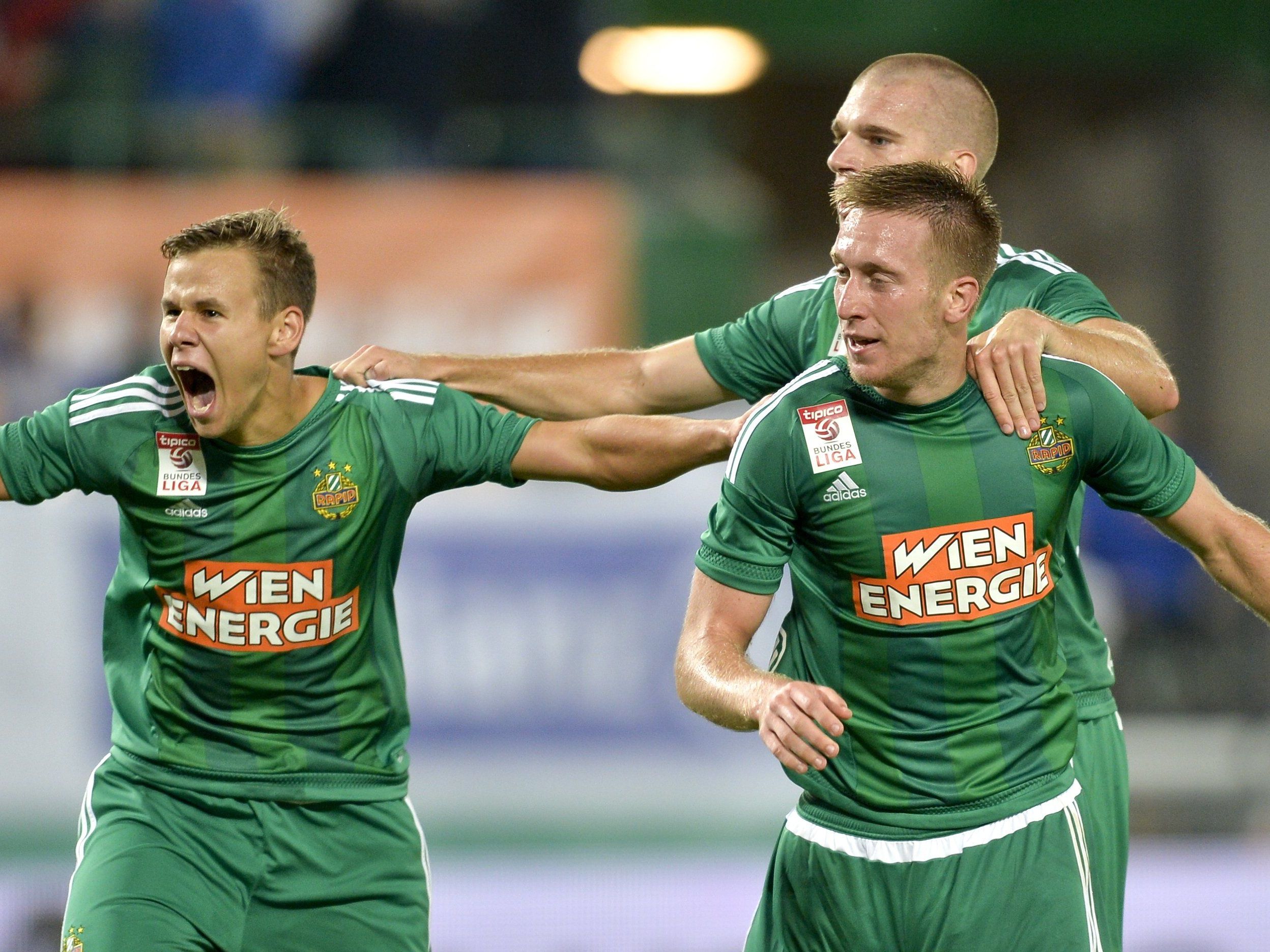 Rapid Wien konnte sich gegen Ajax durchsetzen. Rapid Wien konnte sich gegen Ajax durchsetzen.