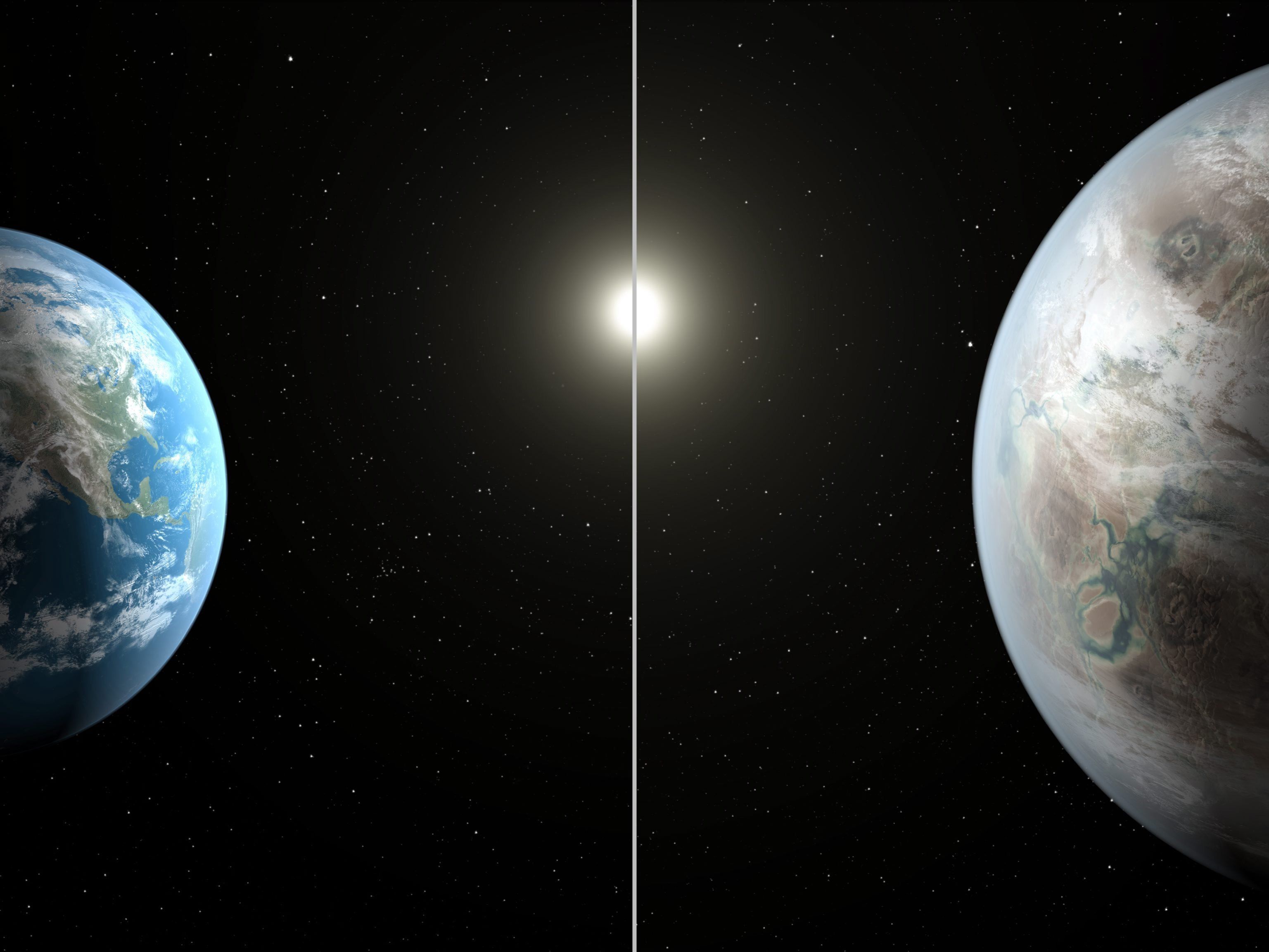 NASA-Wissenschaftler entdeckten "Cousin" der Erde. NASA-Wissenschaftler entdeckten "Cousin" der Erde.