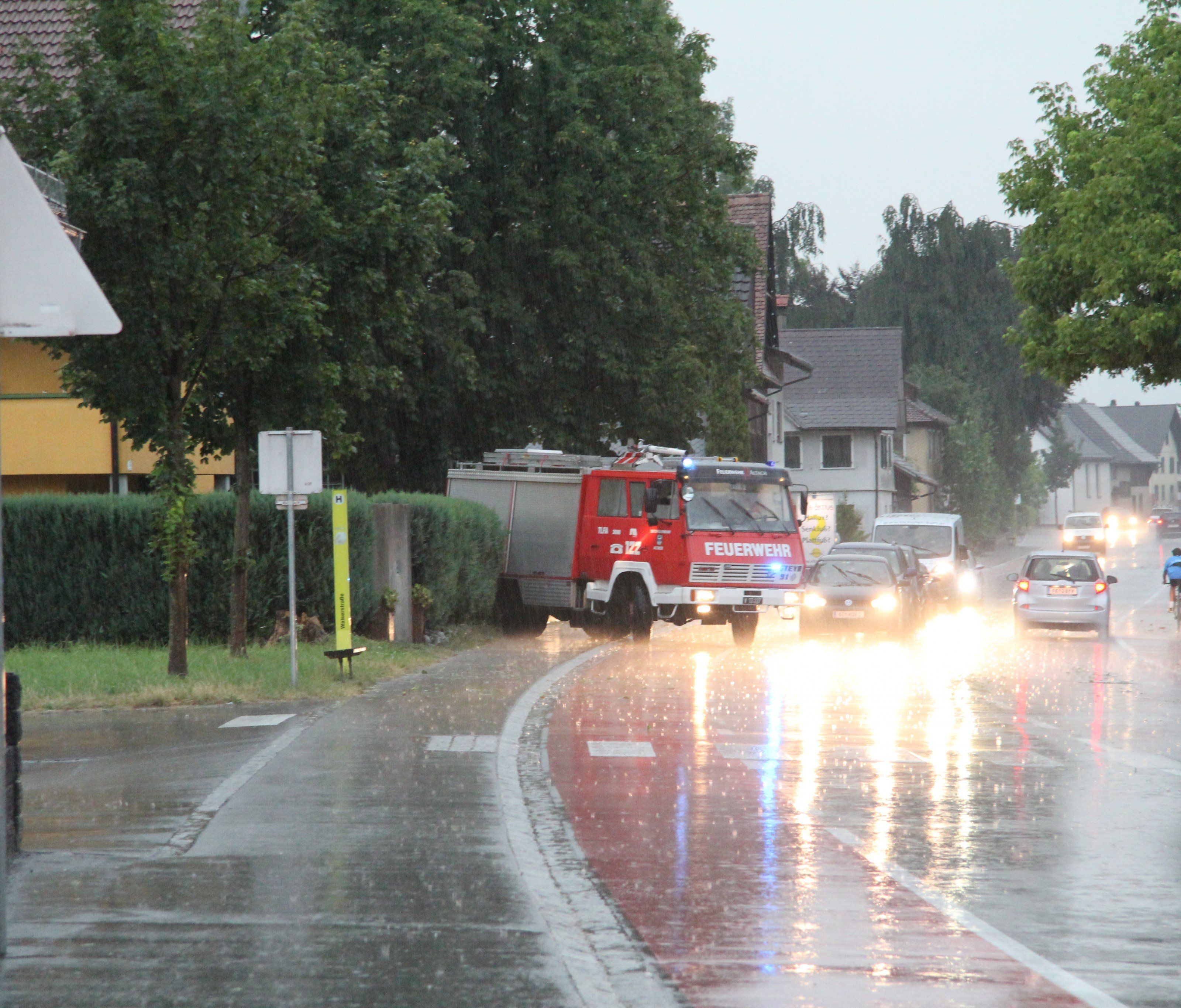 Florianis im Einsatz.