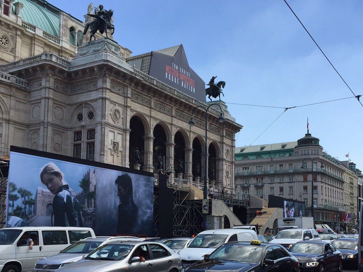 Am Donnerstag findet die Weltpremiere von "Mission Impossible - Rogue Nation" in Wien statt. Am Donnerstag findet die Weltpremiere von "Mission Impossible - Rogue Nation" in Wien statt.
