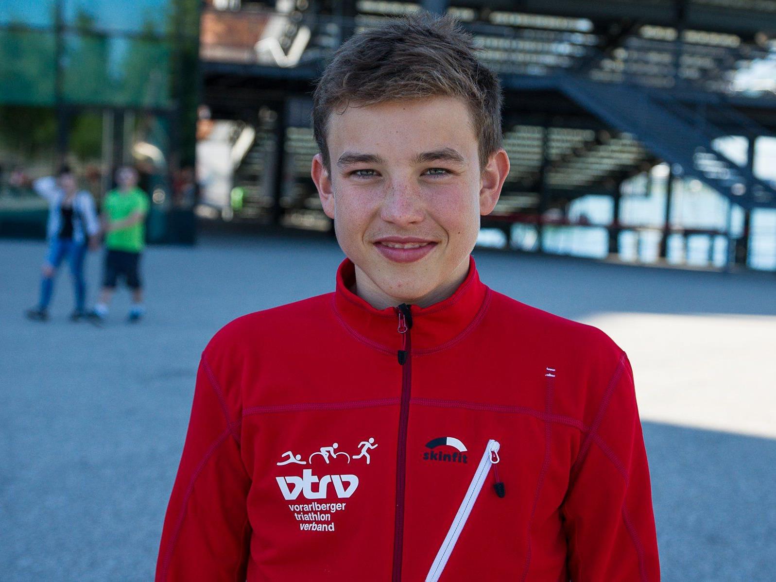 Der Bregenzer Leon Pauger erreicht mit dem Team Österreich Platz neun bei der EM