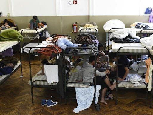 Im Erstaufnahmezentrum in Traiskirchen schlafen die Flüchtlinge bereits in Mehrbettzimmern