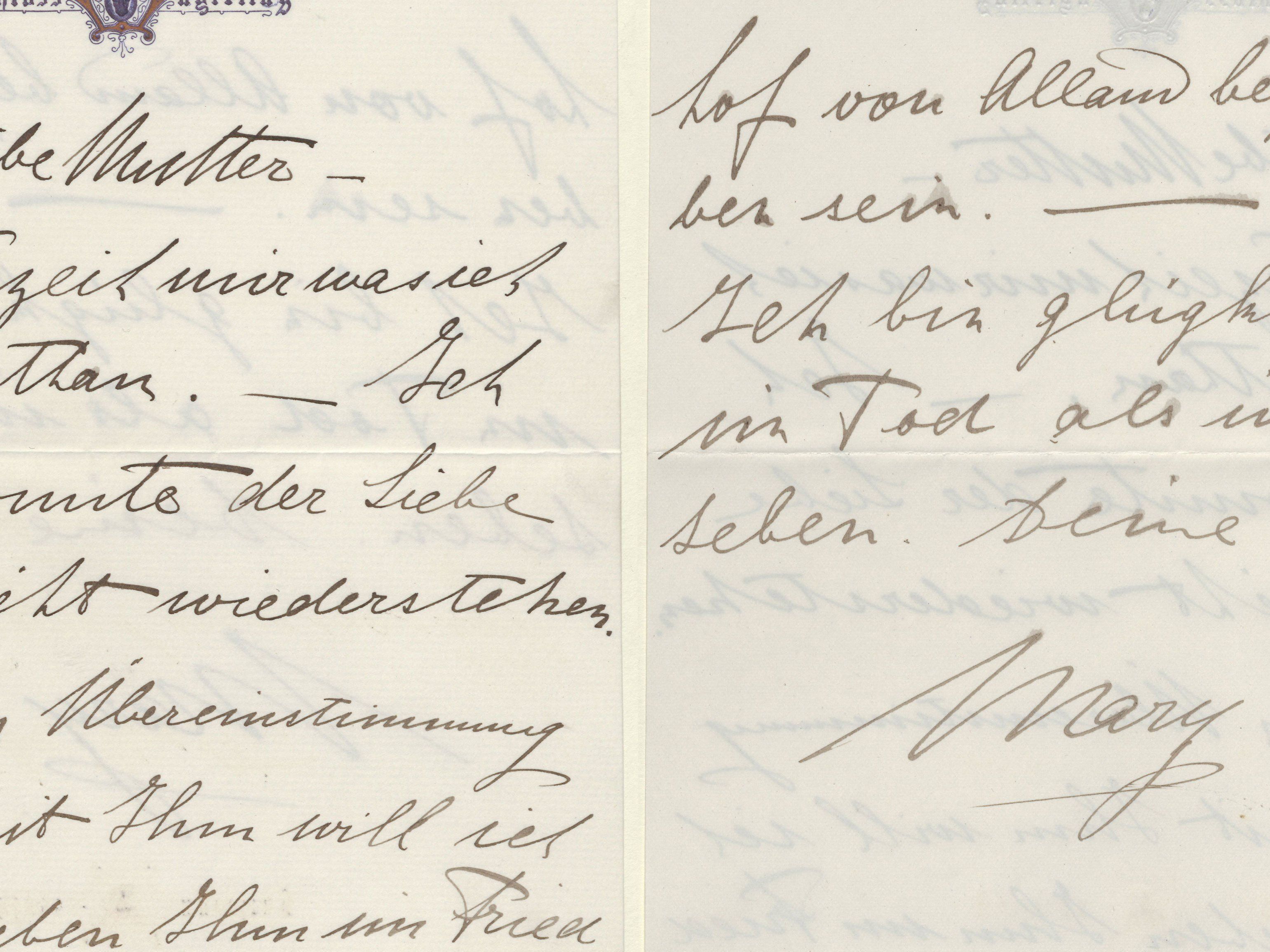 Abschiedsbrief von Mary Vetsera: "Ich konnte der Liebe nicht widerstehen." Abschiedsbrief von Mary Vetsera: "Ich konnte der Liebe nicht widerstehen."