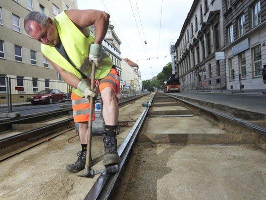 Die Wiener Linien arbeiten in diesem Sommer auf zwei Gleisbaustellen.