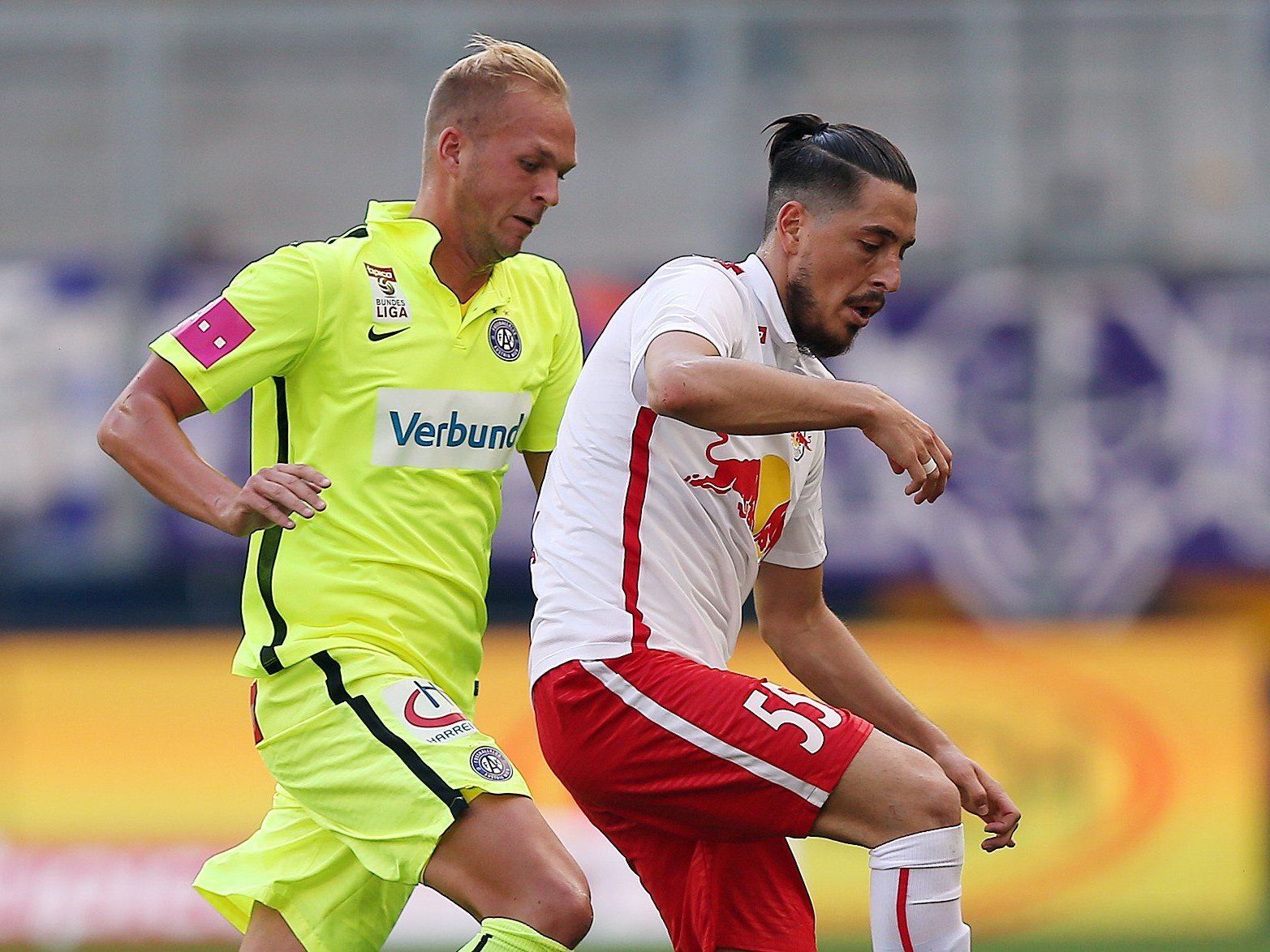 Yasin Pehlivan (r.) hat mit Red Bull Salzburg noch viel vor. Yasin Pehlivan (r.) hat mit Red Bull Salzburg noch viel vor.