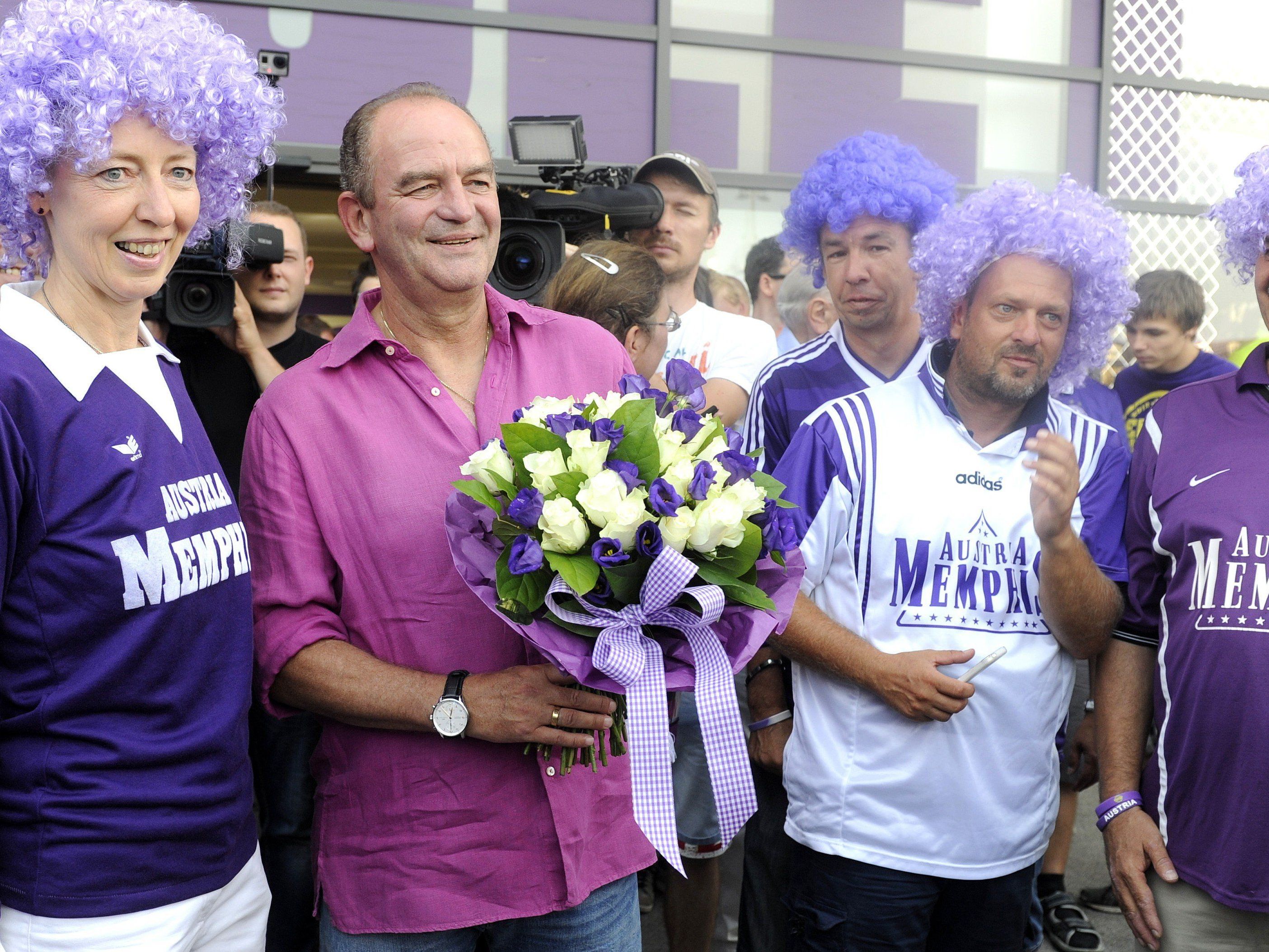 Herbert Prohaska feierte seinen 60. Geburtstag bei der Wiener Austria.