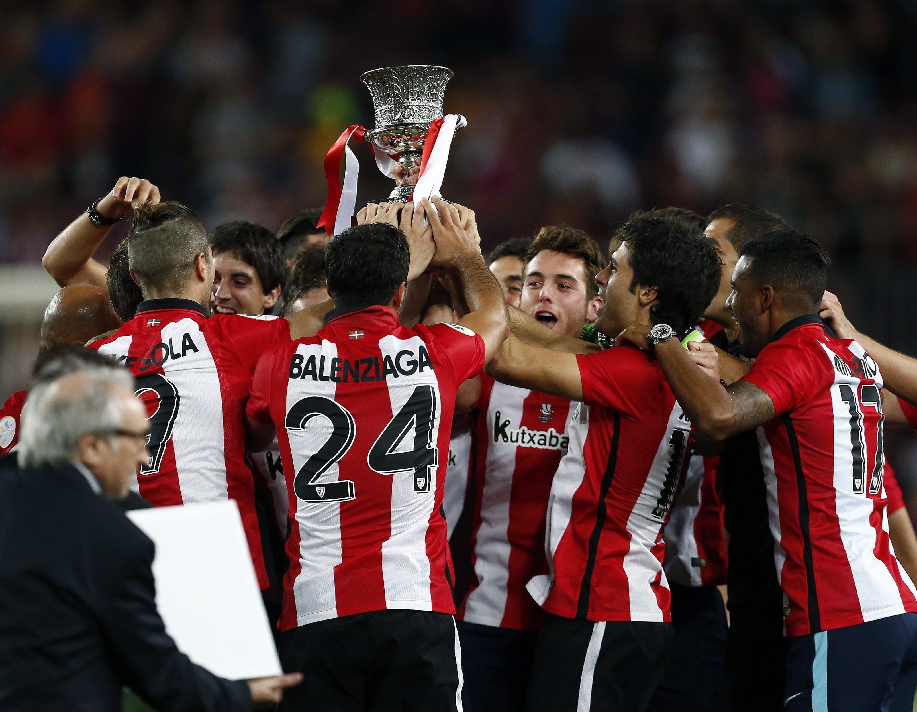 Athletic Bilbao freut sich über den ersten Titel seit 31 Jahren. Athletic Bilbao freut sich über den ersten Titel seit 31 Jahren.
