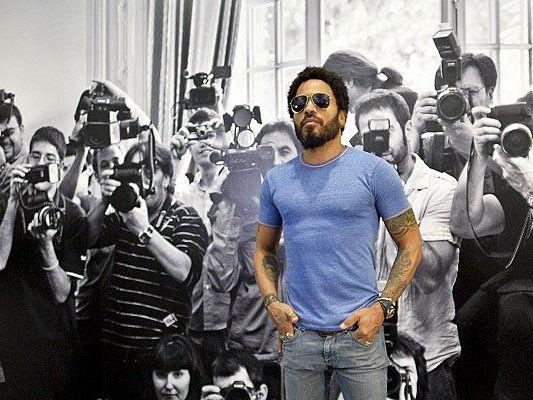 Musiker Lenny Kravitz beim Pressetermin im "Ostlicht" in Wien