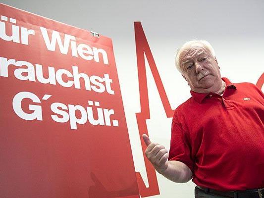 Wiens SPÖ-Chef und Bürgermeister, Michael Häupl, im Rahmen der Präsentation der Wahlkampfzentrale der Wiener SPÖ