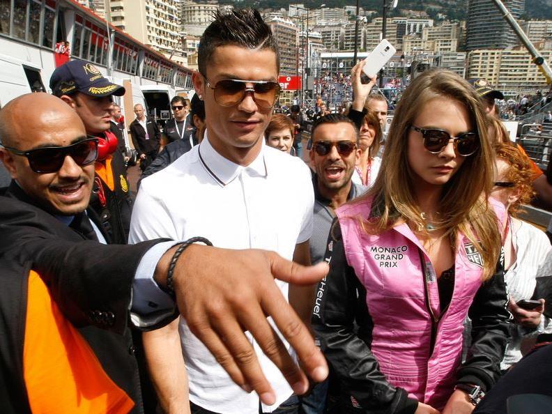 Cristiano Ronaldo stattet der Formel 1 einen Besuch ab.