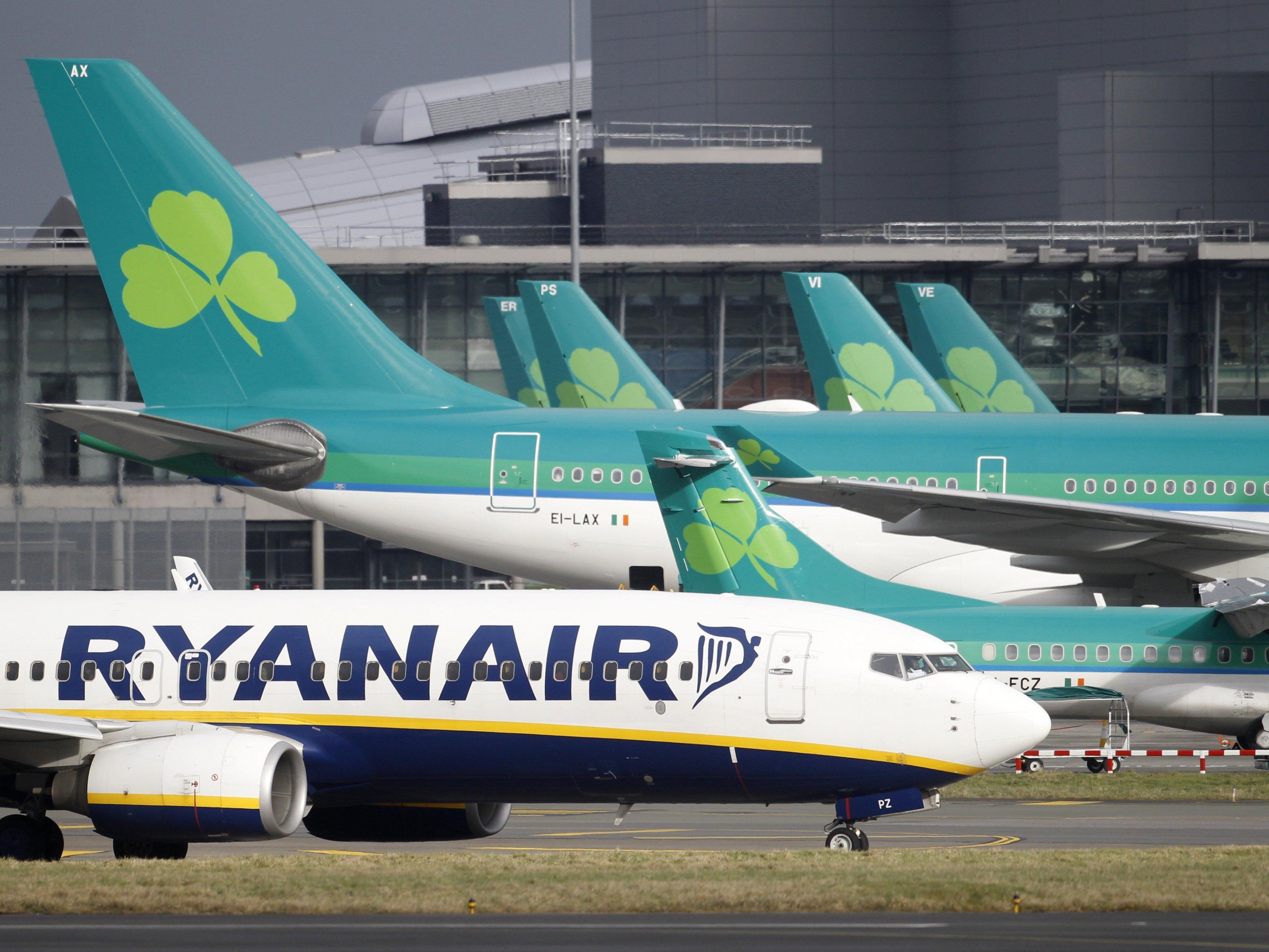 Vor allem Aer Lingus und Ryanair nutzen Dublin als Drehkreuz.