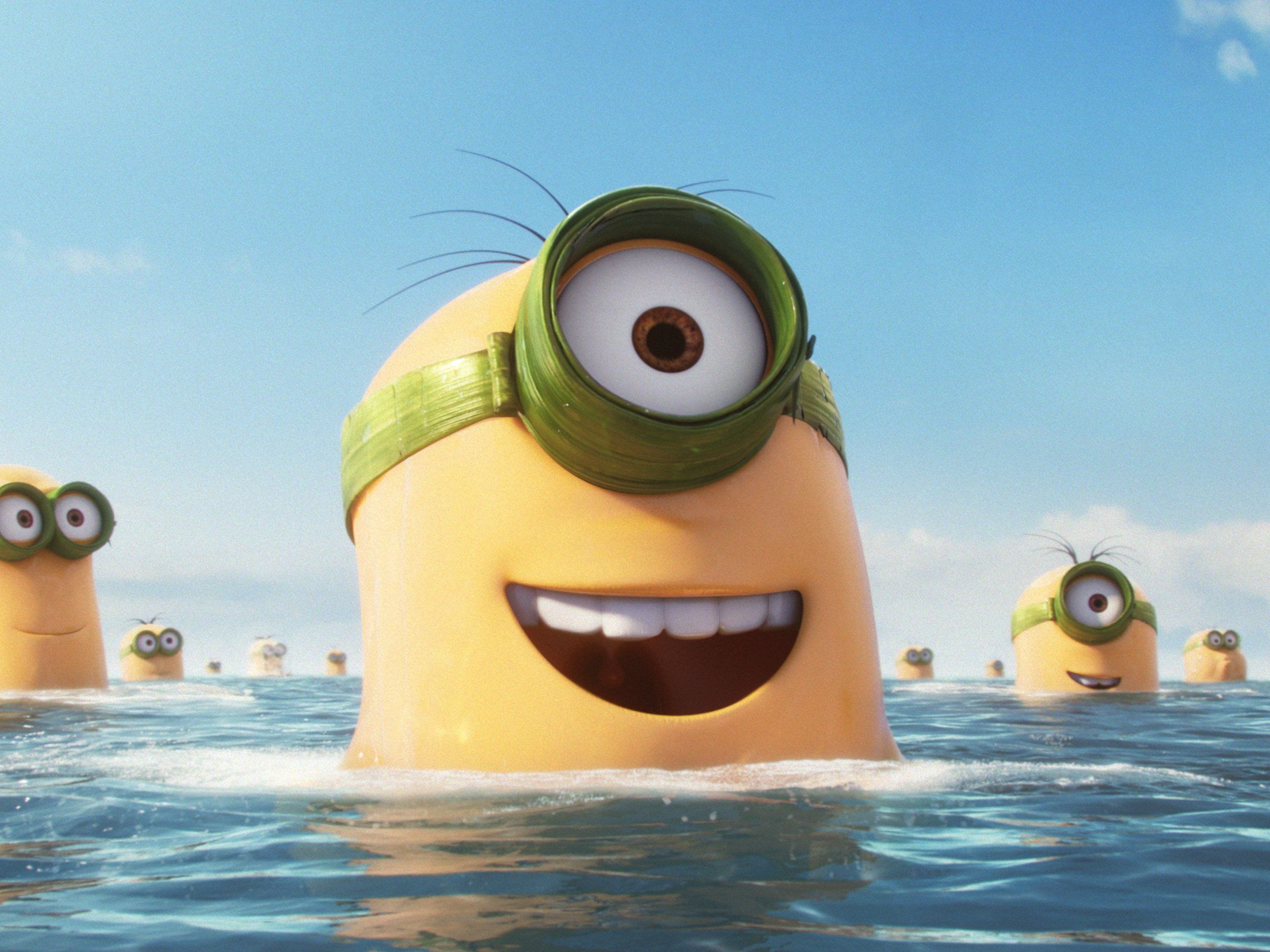 Ein gigantischer Minion blockierte die Straßen von Dublin. Ein gigantischer Minion blockierte die Straßen von Dublin.