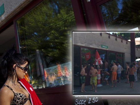 Strandbad: Mit neuen Konzepten gegen lange Wartezeiten im SB-Restaurant. Strandbad: Mit neuen Konzepten gegen lange Wartezeiten im SB-Restaurant.