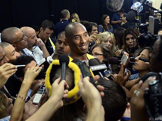 Kobe Bryant beim traditionellen NBA-Pressetag