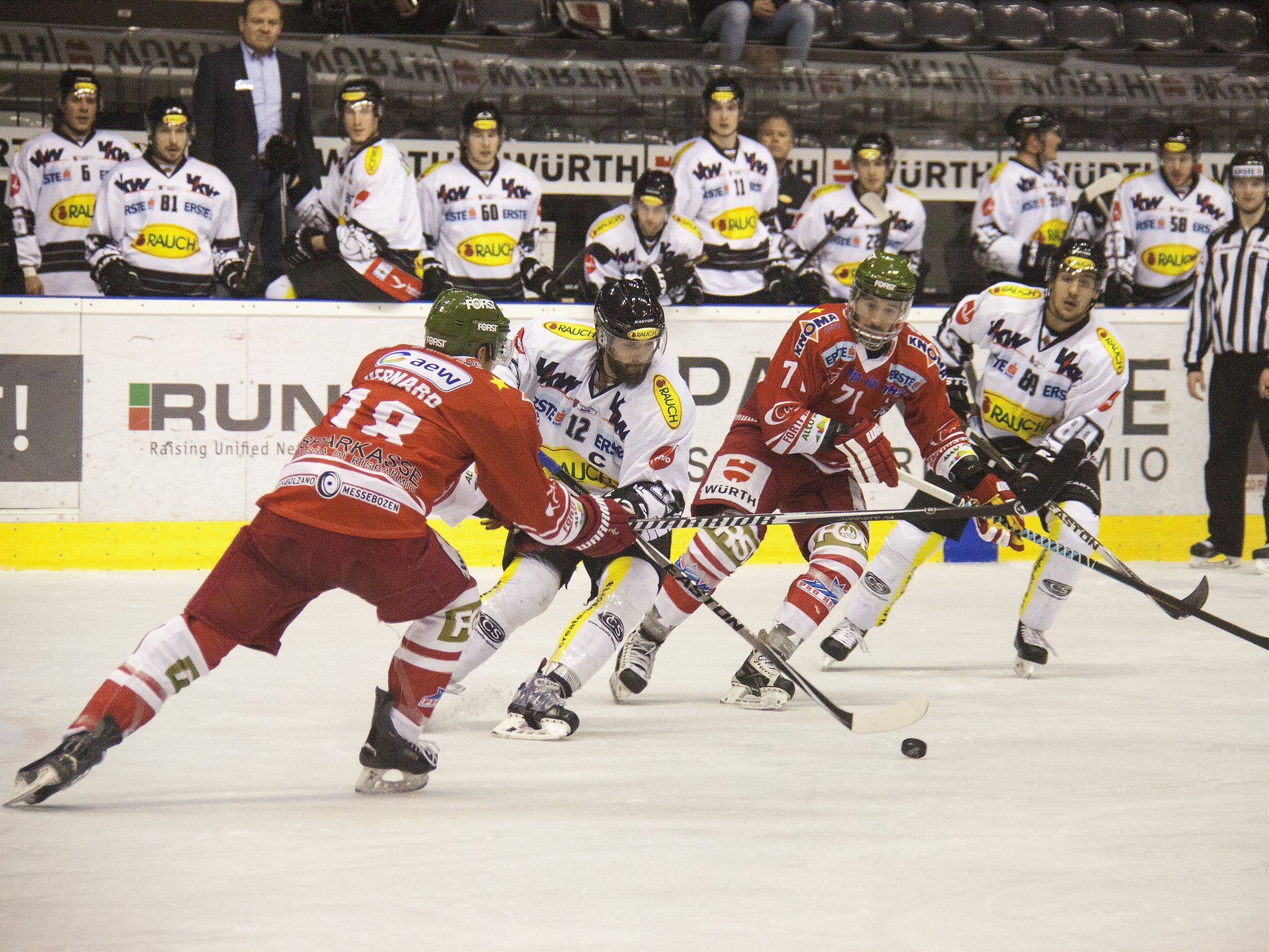 Die Bulldogs müssen beim HC Bozen antreten.