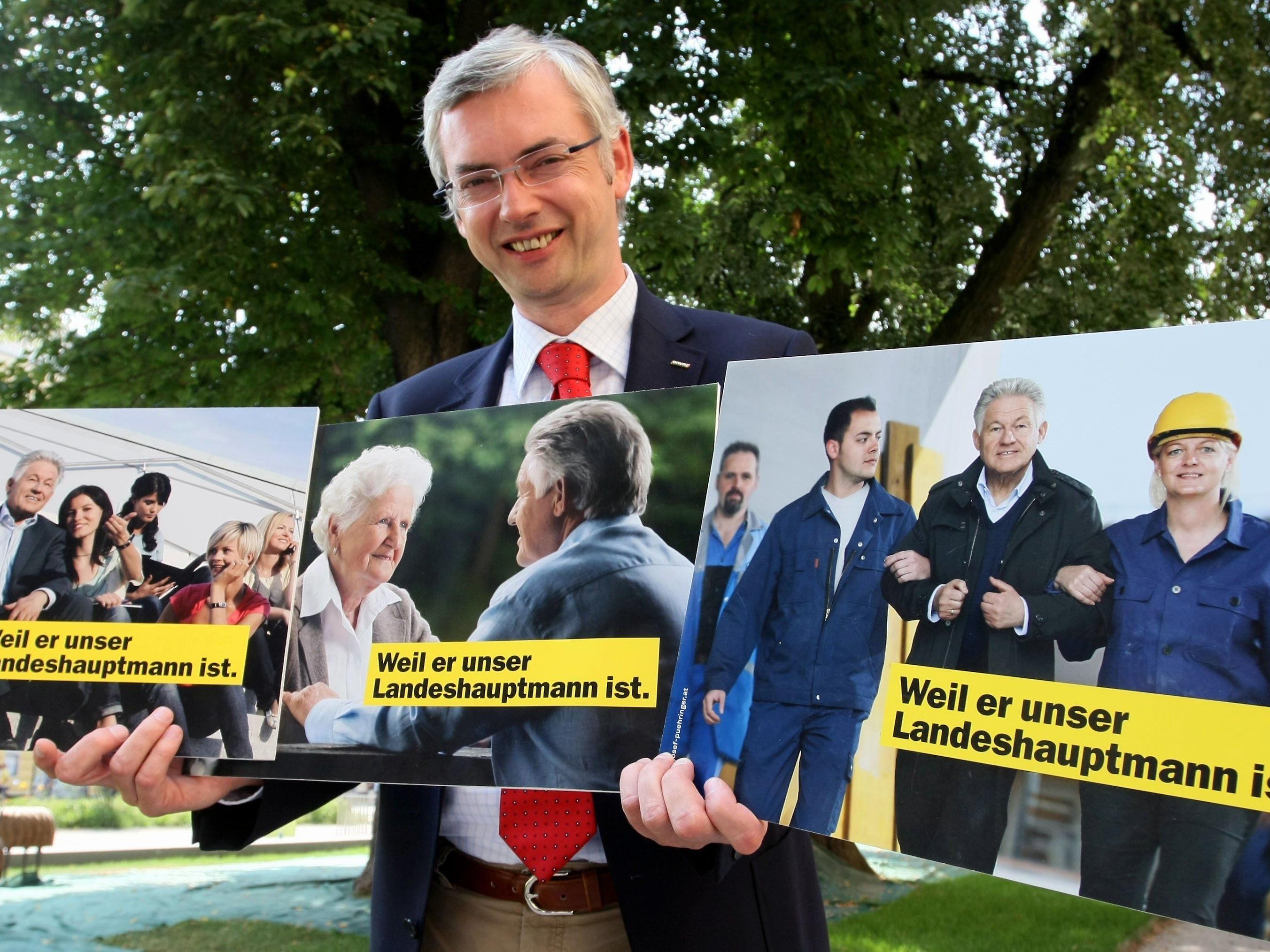 Die neuesten Wahlkampf-Plakate der ÖVP in Oberösterreich.