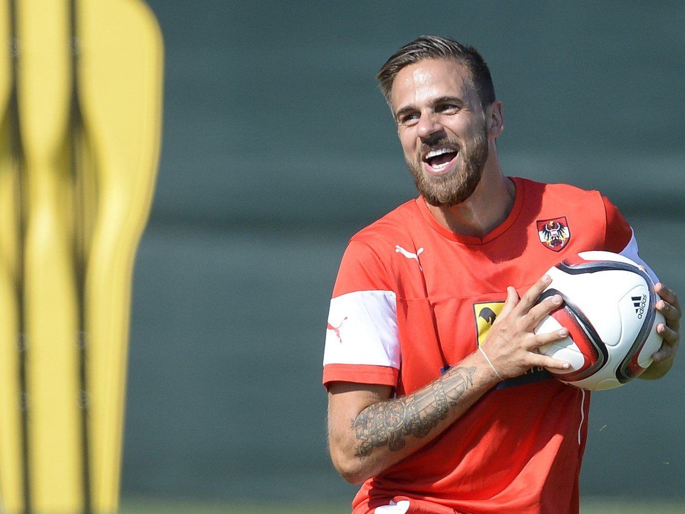 Beim Team hat Martin Harnik gut lachen. Beim Team hat Martin Harnik gut lachen.
