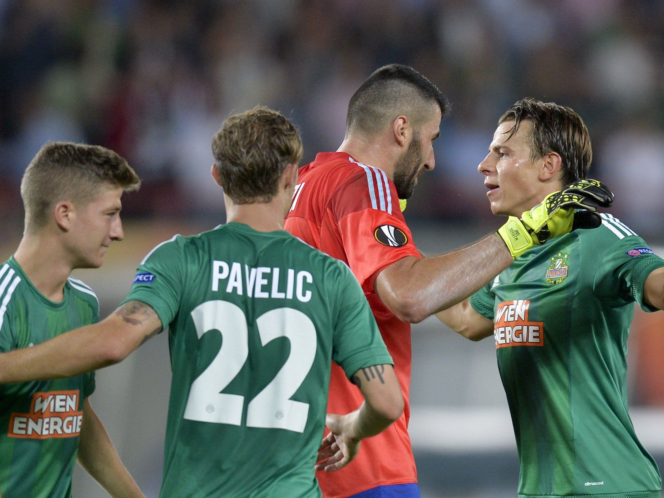 Rapid gastiert in Weißrussland. Rapid gastiert in Weißrussland.