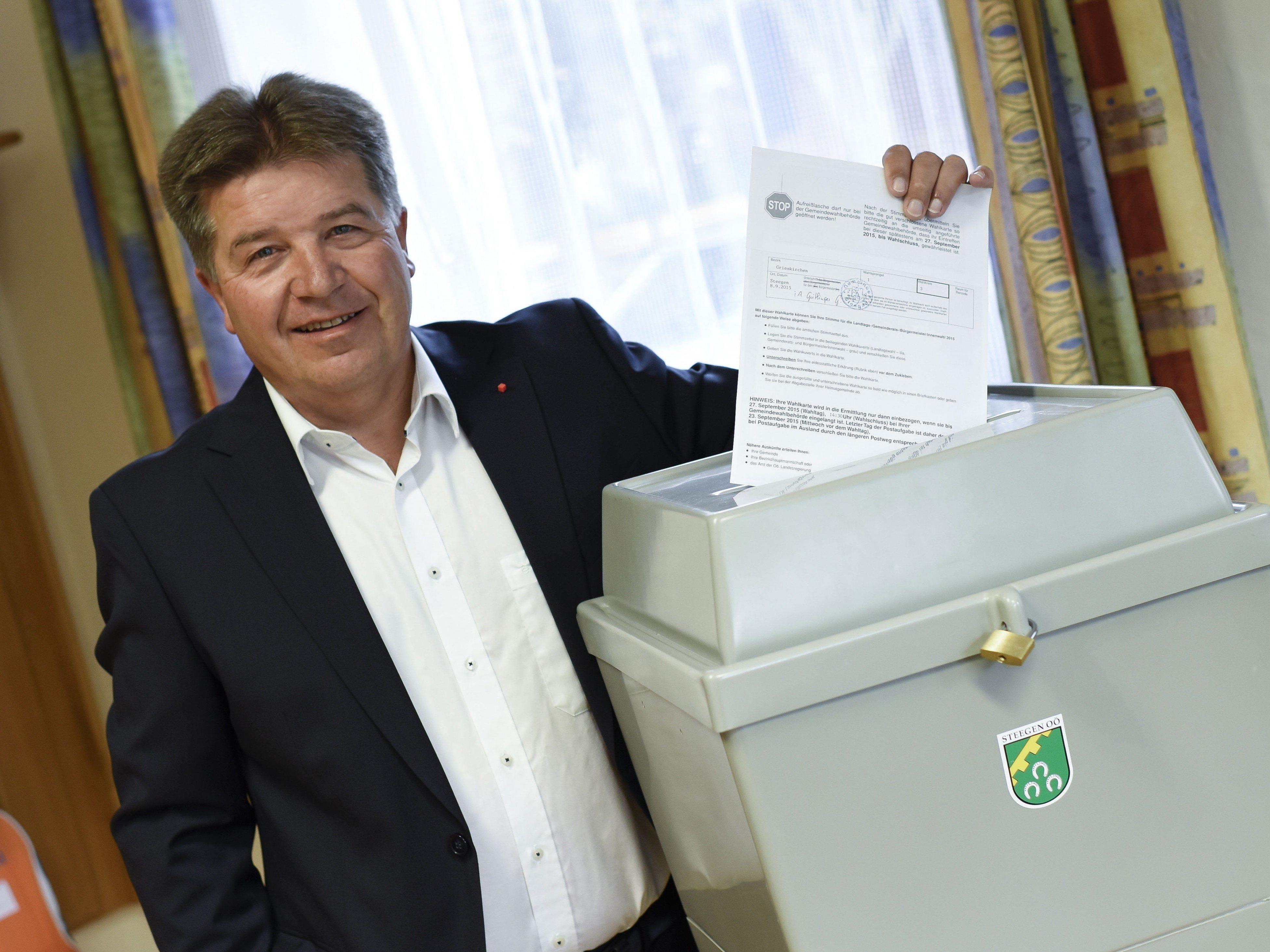 Der oberösterreichische SPÖ-Chef hat sich für die Briefwahl entschieden