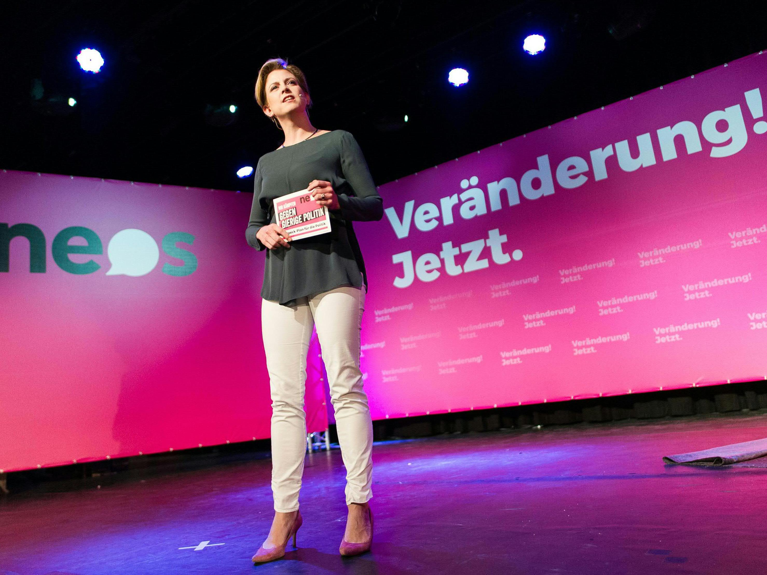 NEOS-Spitzenkandidatin Beate Meinl-Reisinger stellt sich der Wien-Wahl