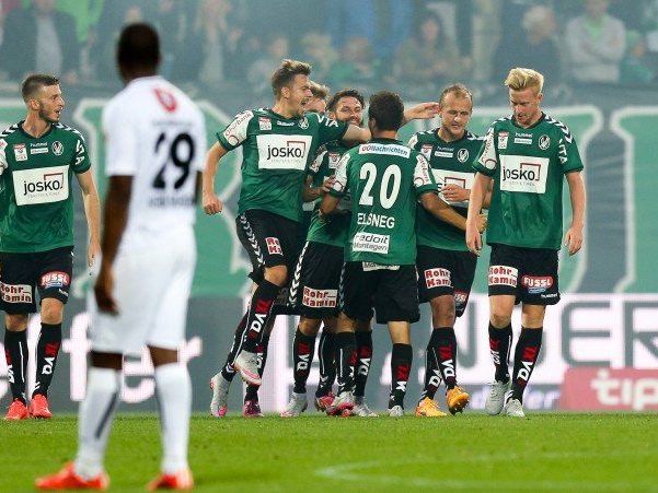Heute mussten die Altach-Spieler den Gegnern beim jubeln zusehen. Heute mussten die Altach-Spieler den Gegnern beim jubeln zusehen.
