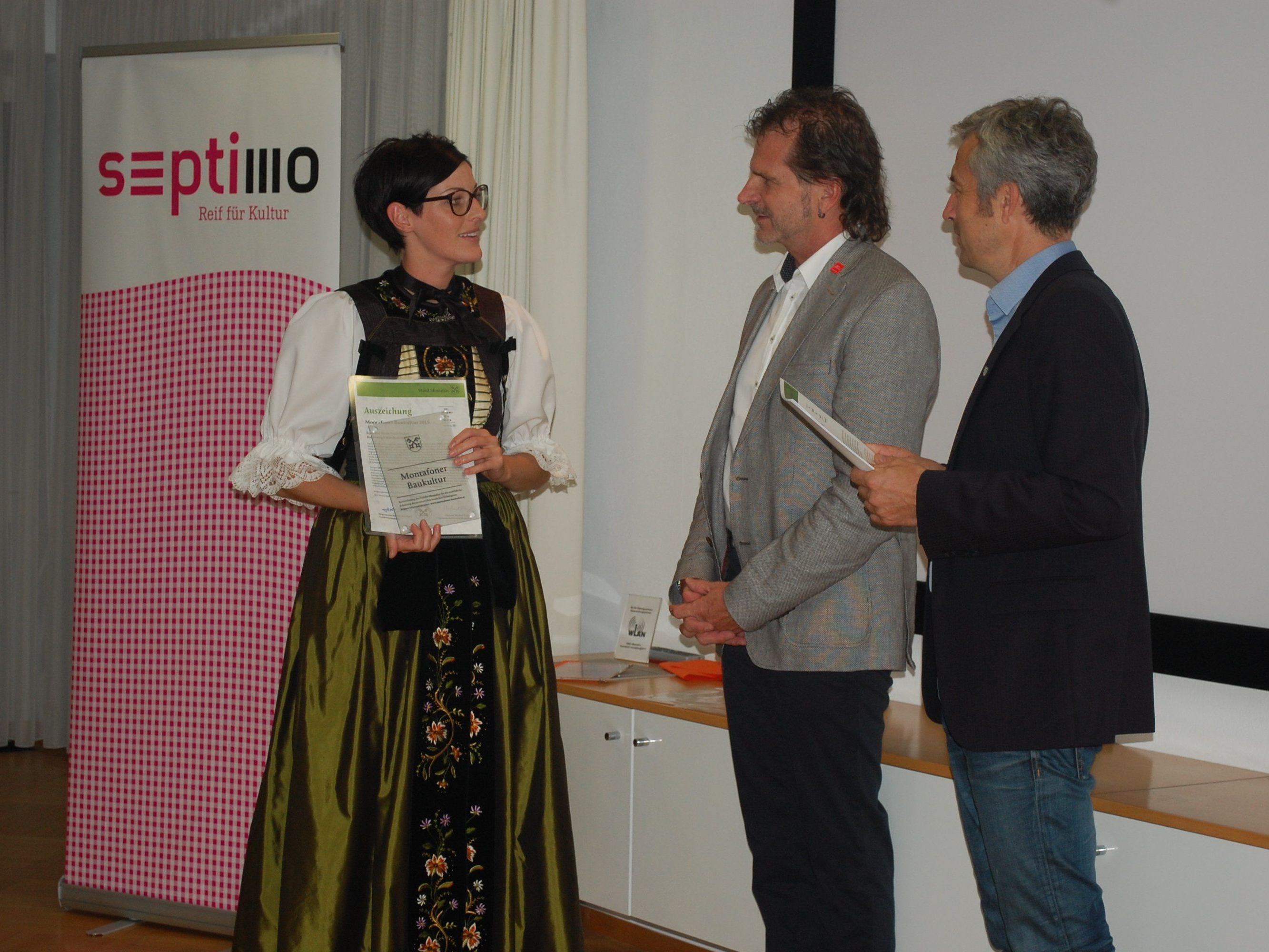 Erstmals wurde der Preis „Montafoner Baukultur“ vom Stand Montafon verliehen. Erstmals wurde der Preis „Montafoner Baukultur“ vom Stand Montafon verliehen.