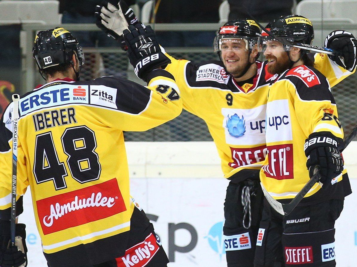 Die Vienna Capitals deklassierten Znojmo mit 7:1. Die Vienna Capitals deklassierten Znojmo mit 7:1.