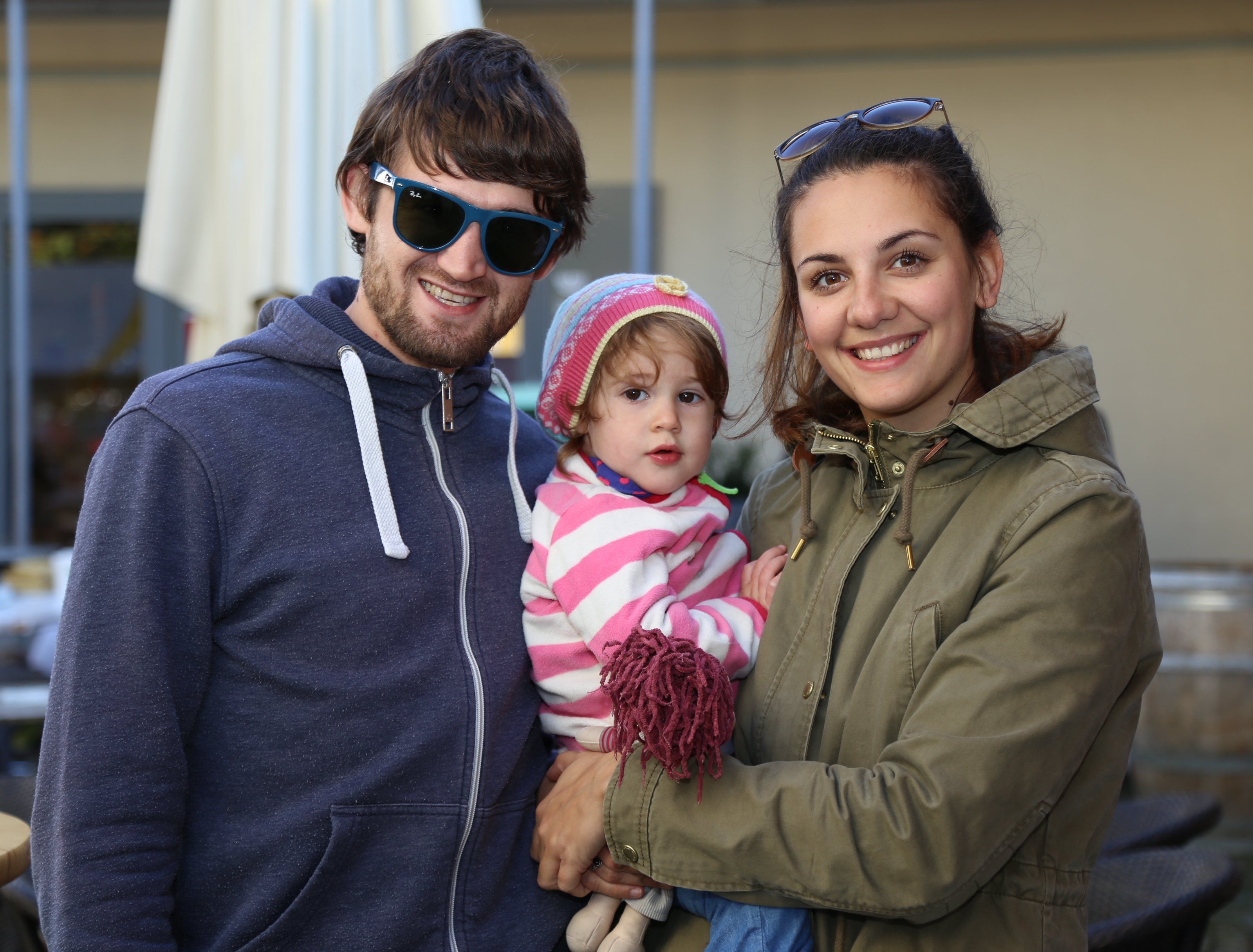 Christian, Lina und Sarah genossen die Atmosphäre am bugo-Platz. Christian, Lina und Sarah genossen die Atmosphäre am bugo-Platz.