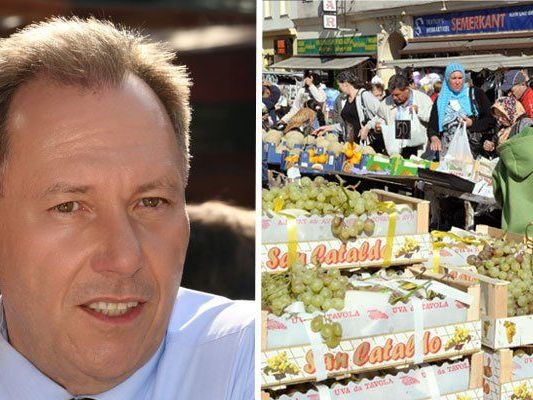 Ottakrings Bezirksvorsteher Franz Prokop ist ein Fan des Brunnenmarkts