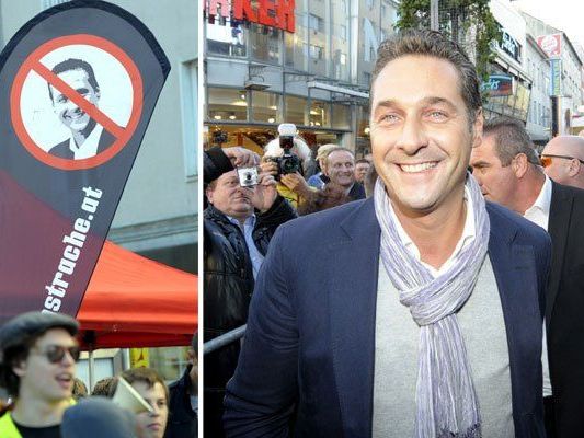 Als Strache 2010 am Viktor-Adler-Markt zum Wien-Wahlkampf rief, gab es ebenfalls eine Gegendemo Als Strache 2010 am Viktor-Adler-Markt zum Wien-Wahlkampf rief, gab es ebenfalls eine Gegendemo