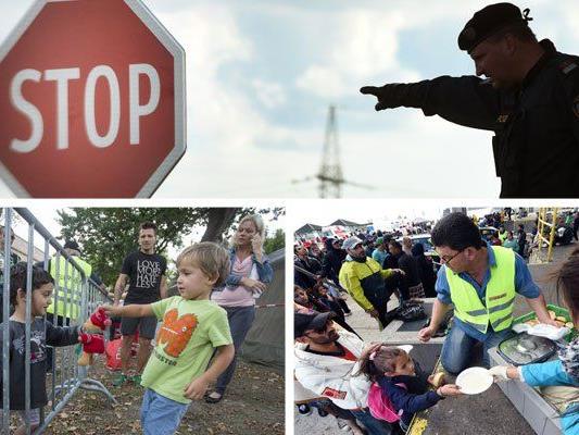 Aktuelle Bilder der Flüchtlingskrise.