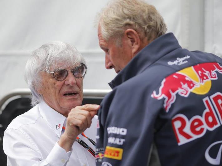 Motorsportberater Helmut Marko mit F1-Boss Ecclestone