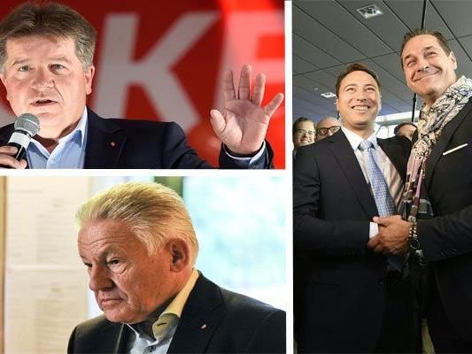 Die ersten Reaktionen der Parteien nach der OÖ-Wahl 2015.