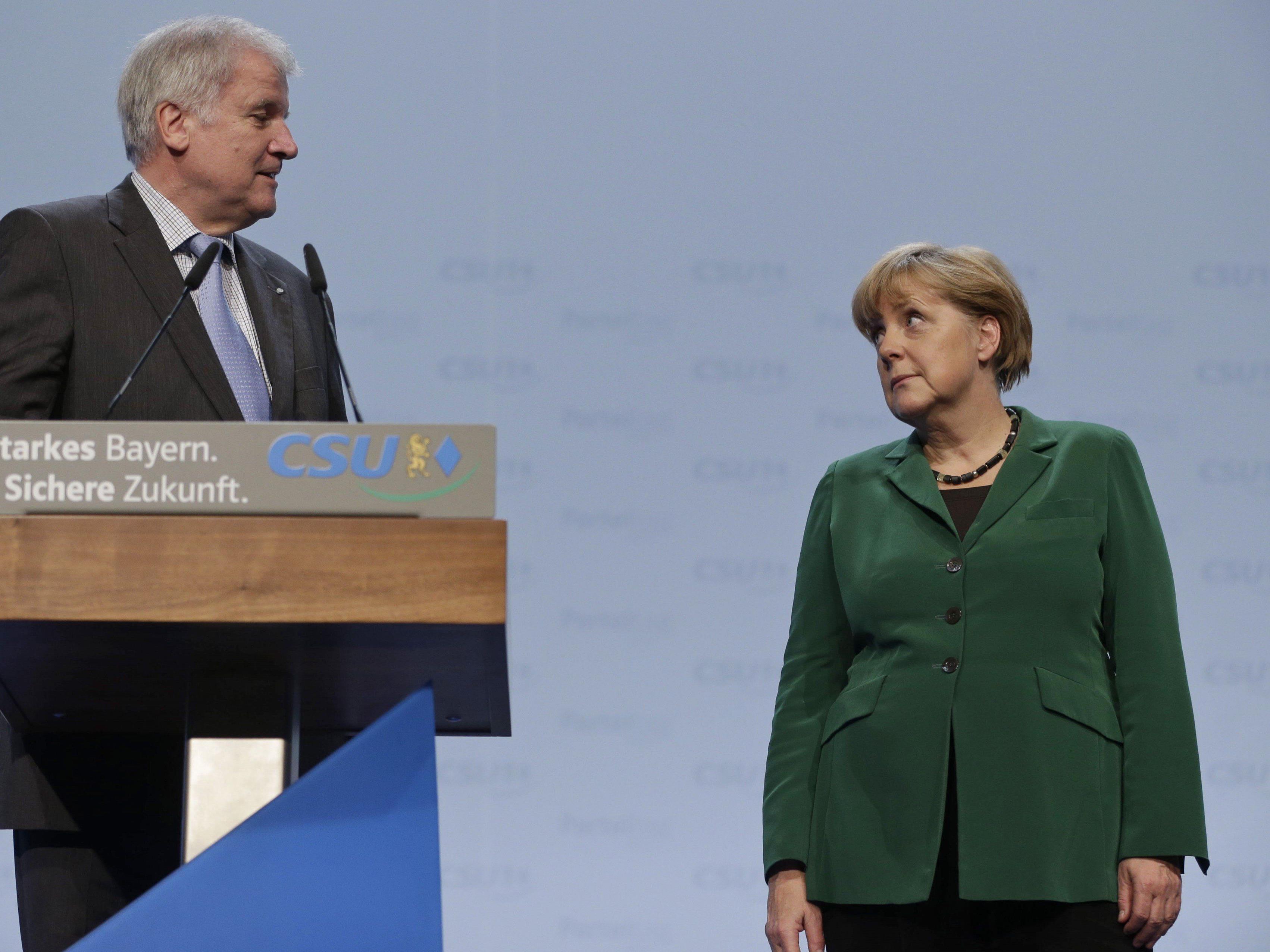 Waren und werden wohl auch keine besten Freunde mehr: Seehofer (CSU) und Merkel (CDU).