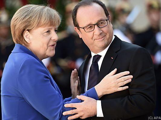 Angela Merkel und Francois Hollande besprachen in Paris Syrien-Krise